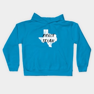 The Fierce Texas Black and White Kids Hoodie